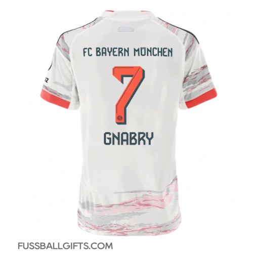 Bayern Munich Serge Gnabry #7 Fußballbekleidung Auswärtstrikot Damen 2025-26 Kurzarm